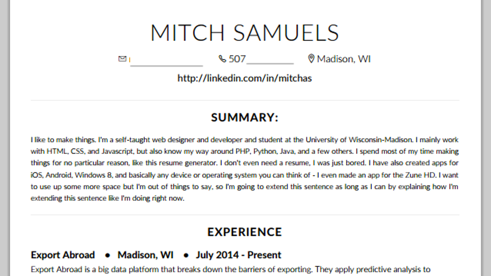 this tool helps make your resume visually appealing