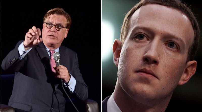 Illustration for article titled Aaron Sorkin to Mark Zuckerberg: "Facebook isn't defending speech, it's assaulting truth"