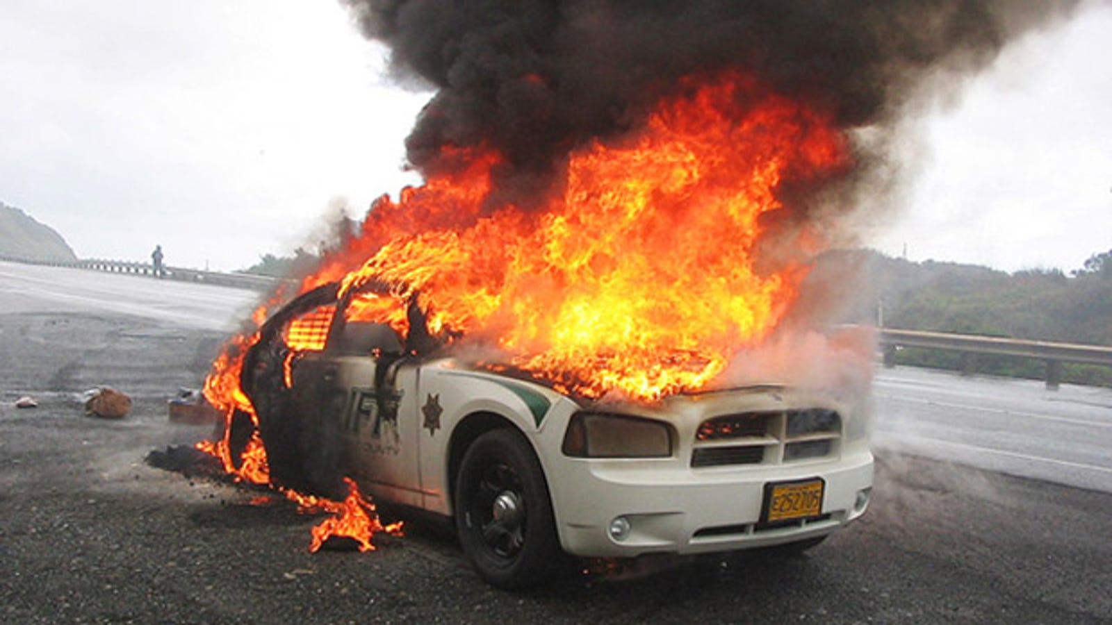 New Dodge Charger Police Cruiser Gets A Permanent Flame Job