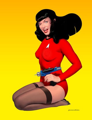 Illustration for article titled Mystery Huge Box Hint #1: Betty and Her Phaser