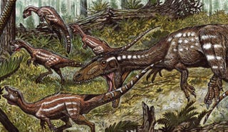 Illustration for article titled Descubren especie de dinosaurio que sobrevivió a una extinción masiva