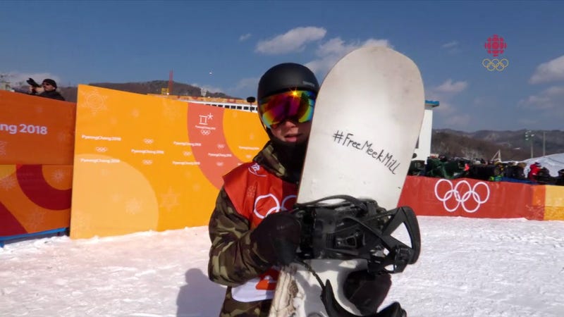 Illustration for article titled Slovenian Snowboarder Tit Stante Has A Message For The World