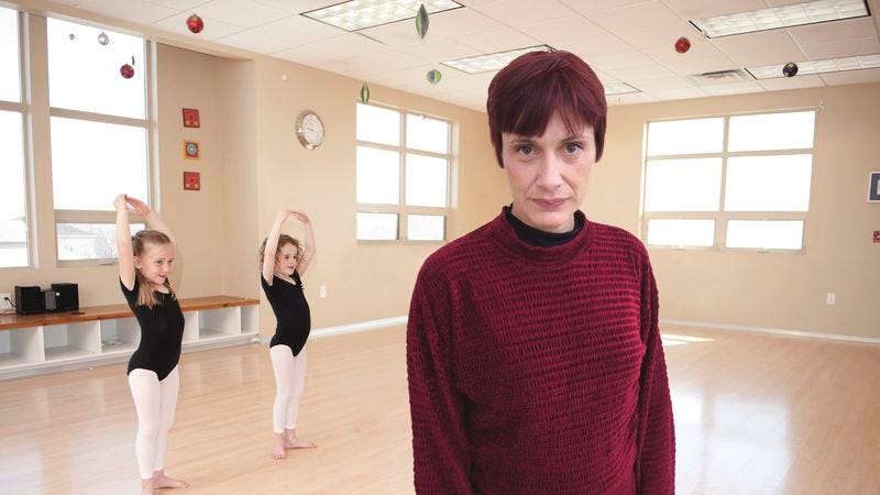 Caslin says running her very own financially struggling dance studio is “like a dream come true.”
