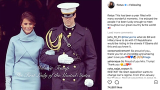 Melania Trump Memorializes Her First Year as FLOTUS With Some Dude