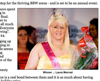 Illustration for article titled Britain's First Plus-Size Beauty Pageant: Celebration & Segregation