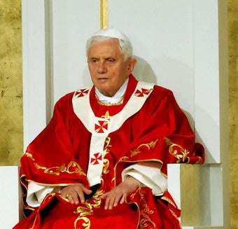 Illustration for article titled Pope Benedict Says Condoms Are OK for Male Prostitutes