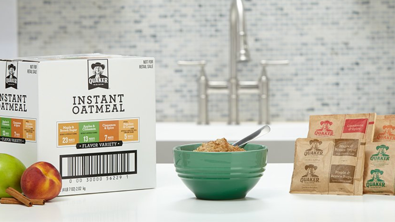 Quaker Oats Oatmeal 48-count | $8 | Amazon