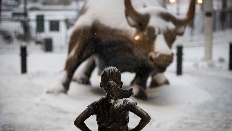 Awkward! Company behind 'Fearless Girl' settles gender pay dispute