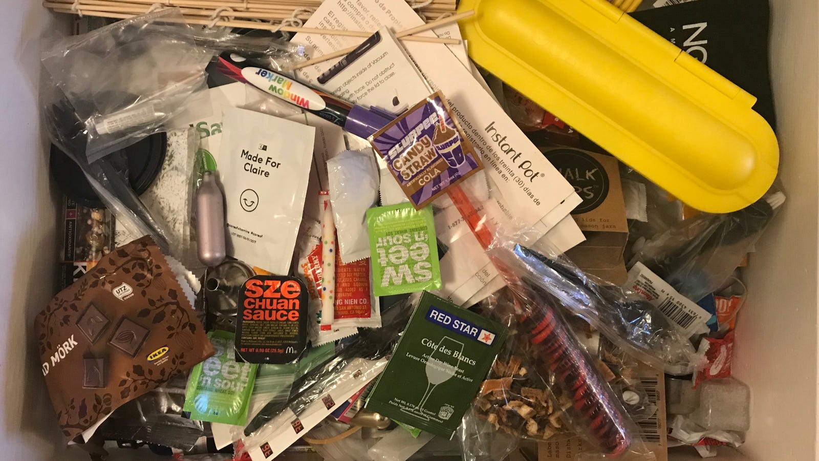 QnA VBage Dump Your Nasty Junk Drawer in the Garbage