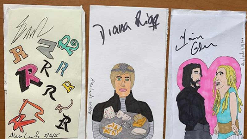 Illustration for article titled Celebrities will sign literally anything, including these dumb, extremely weird drawings