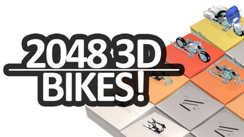 Illustration for article titled It's like the 2048 game, but with motorbikes!