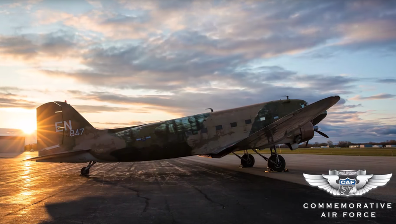 All screengrabs credit Commemorative Air Force Media on YouTube