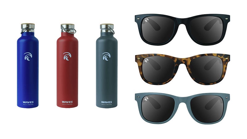 Illustration for article titled WavesGear's Floating Shades & Forever Cold Bottles: Buy One, Get One Free