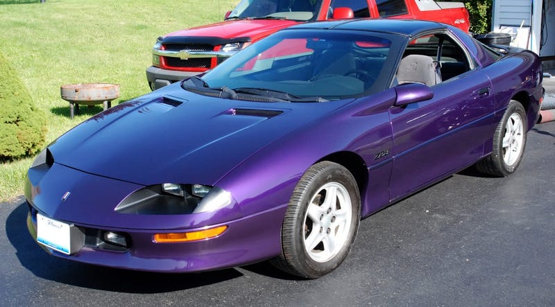 Chevrolet camaro purple