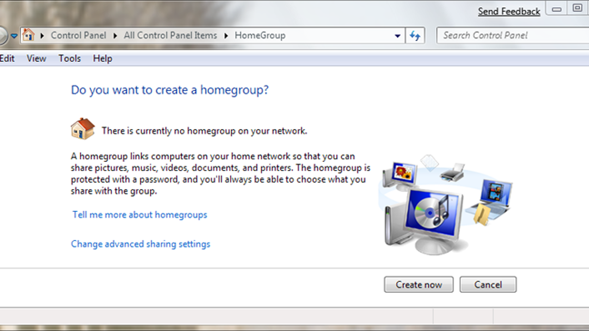 cant create a homegroup windows 7