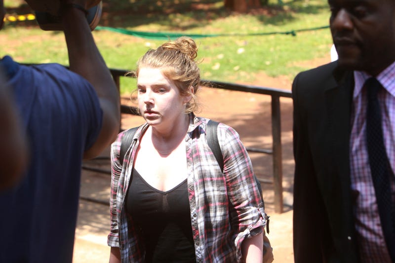 Martha O’Donovan appears at the Harare Magistrate’s Court on Nov. 4, 2017, in Zimbabwe. (Tsvangirayi Mukwazhi/AP Images)