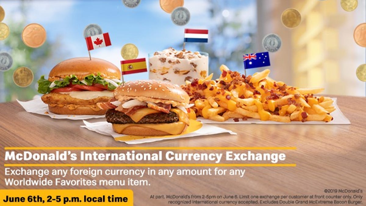 Mcdonald S Will Take Your Foreign Currency Loose Change And Give You - 