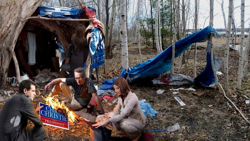 Illustration for article titled Group Of Christie Campaign Deserters Found In Forest