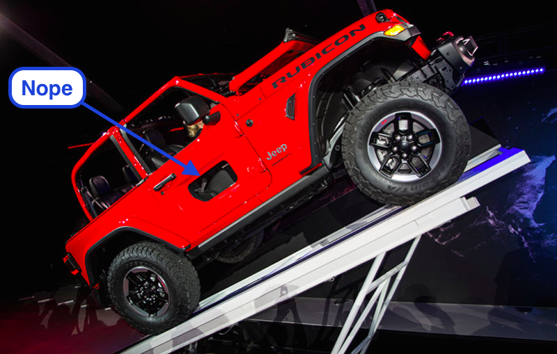 The Jeep Wrangler Jl S Donut Half Doors Are Not Actually Happening