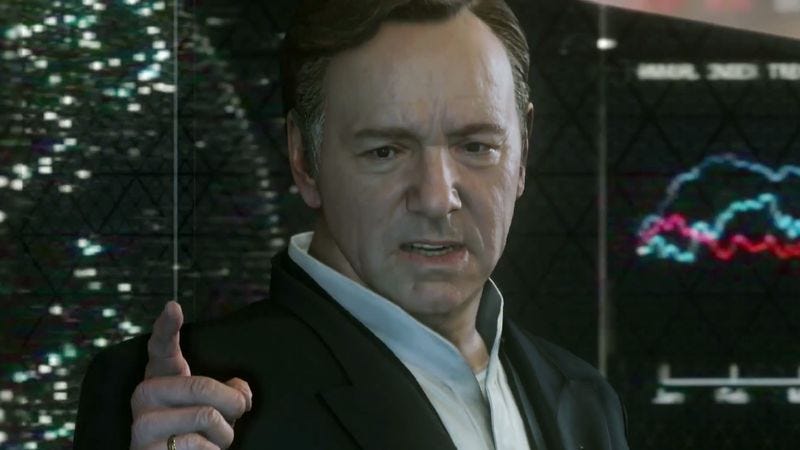 Illustration for article titled Kevin Spacey to play—go figure—a power-mad leader in next Call Of Duty game