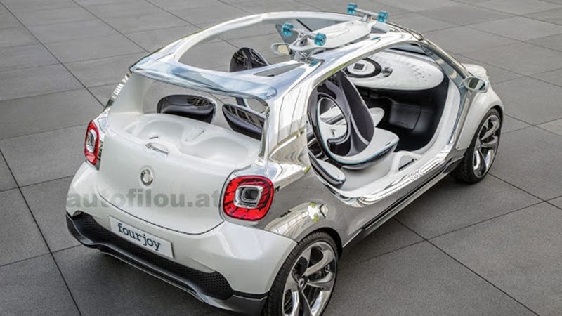 Illustration for article titled The Smart Fourjoy Is A Car With A Hole In Its Roof
