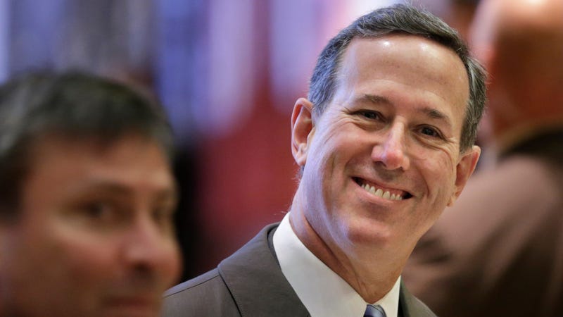 Rick Santorum waiting to catch an elevator at Trump Tower in December 2016.