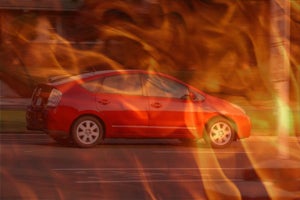 Illustration for article titled Aftermarket Plug-In Prius Battery Causes Balls of Fire, Explosion