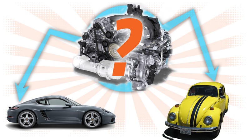 Illustration for article titled What Will You Need To Do To Stick Porsche's New Flat-Four Into An Old Volkswagen?