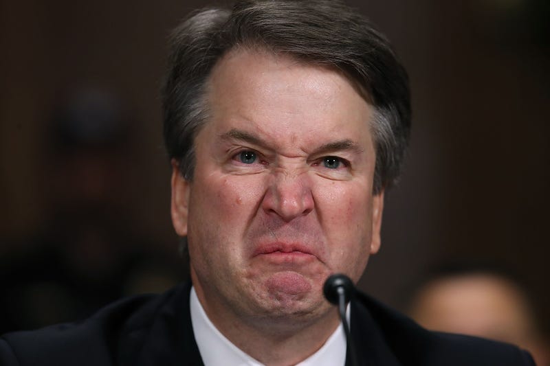 Judge Brett Kavanaugh testifies to the Senate Judiciary Committee during his Supreme Court confirmation hearing in the Dirksen Senate Office Building on Capitol Hill Sept. 27, 2018 in Washington, DC.
