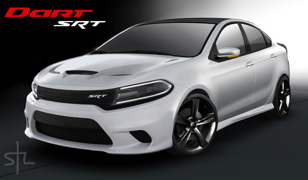 The Dodge Dart SRT Should Look Like This Baby Hellcat Render