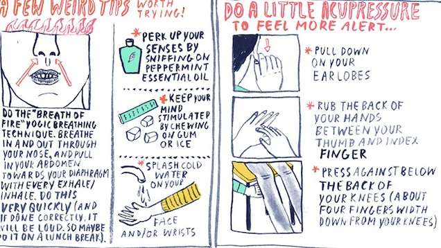 ways to stay awake in college