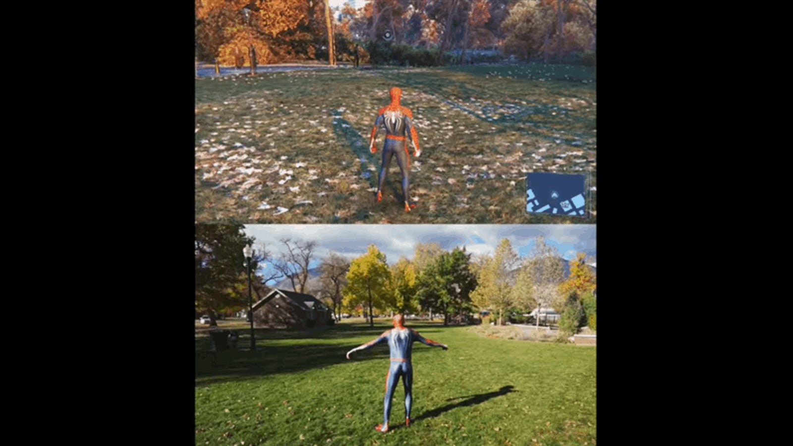 Spider-Man Cosplay Copies PS4 Gameplay