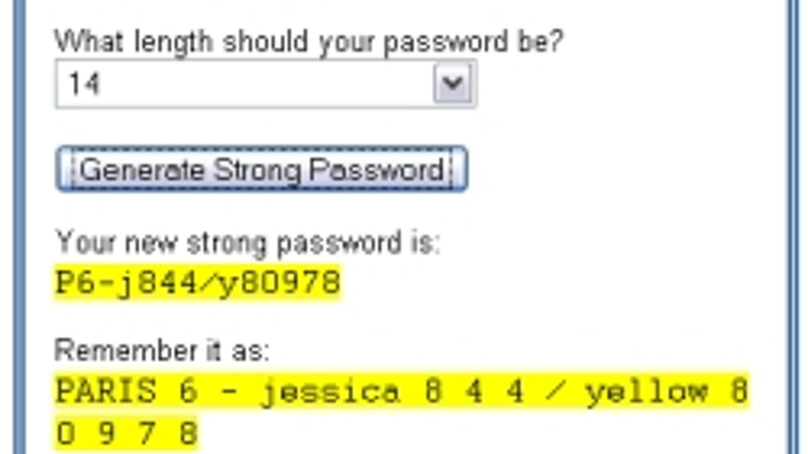 passwords generator