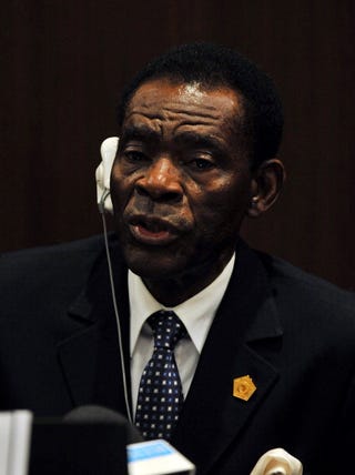 President of Equatorial Guinea Teodoro Obiang Nguema Mbasogo