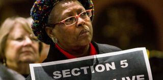 A Voting Rights Act supporter in South Carolina (Richard Ellis/Getty Images)