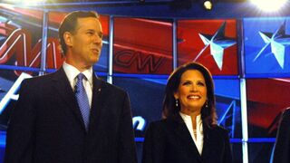 The GOP's Rick Santorum and Michele Bachmann are under fire again. (Getty)