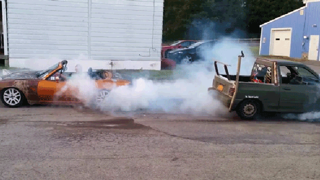 First Time Driver >> Mazda Miata vs Ford Festiva Pickup Tug Of War First Time Driver >> Mazda Miata vs Ford Festiva Pickup Tug Of War