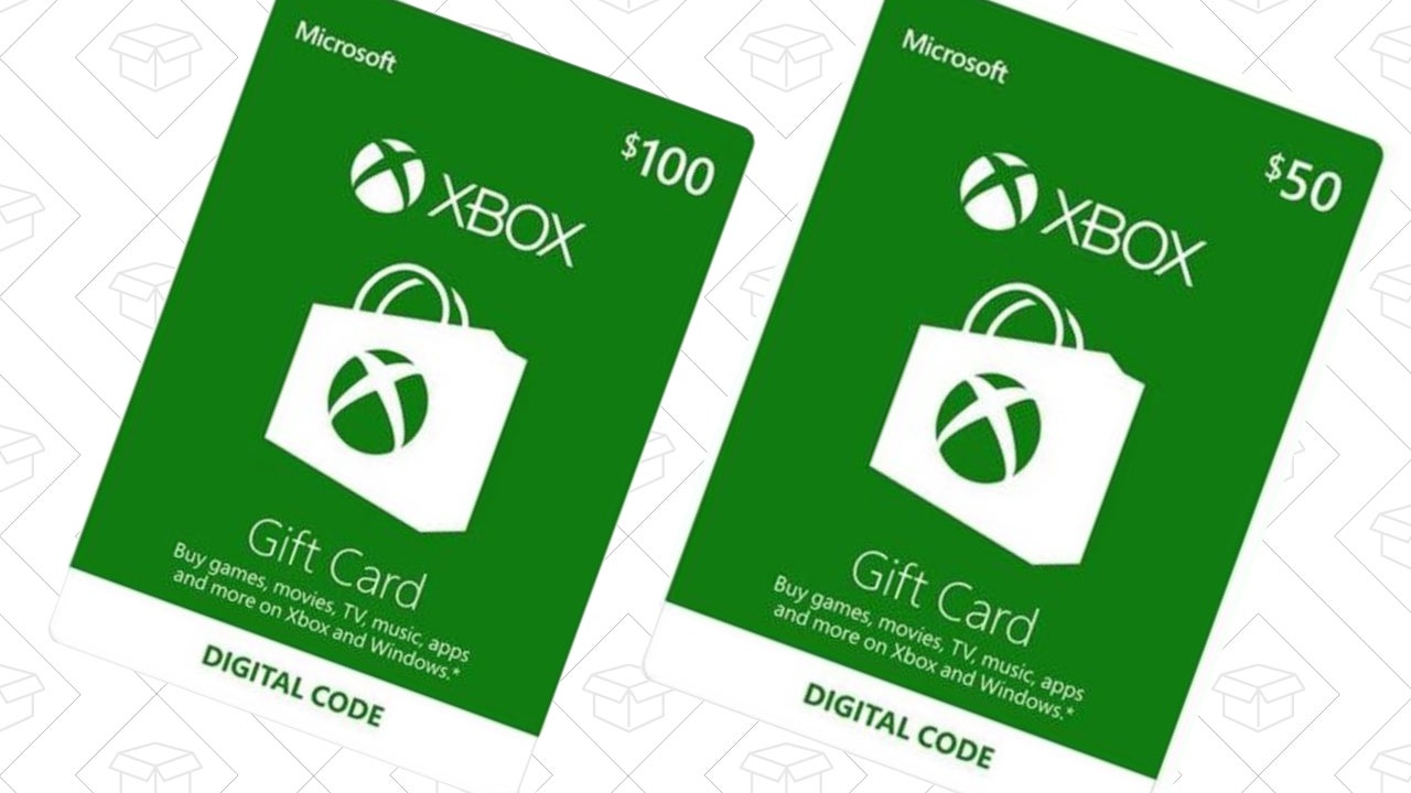 Xbox live 100 try gift card