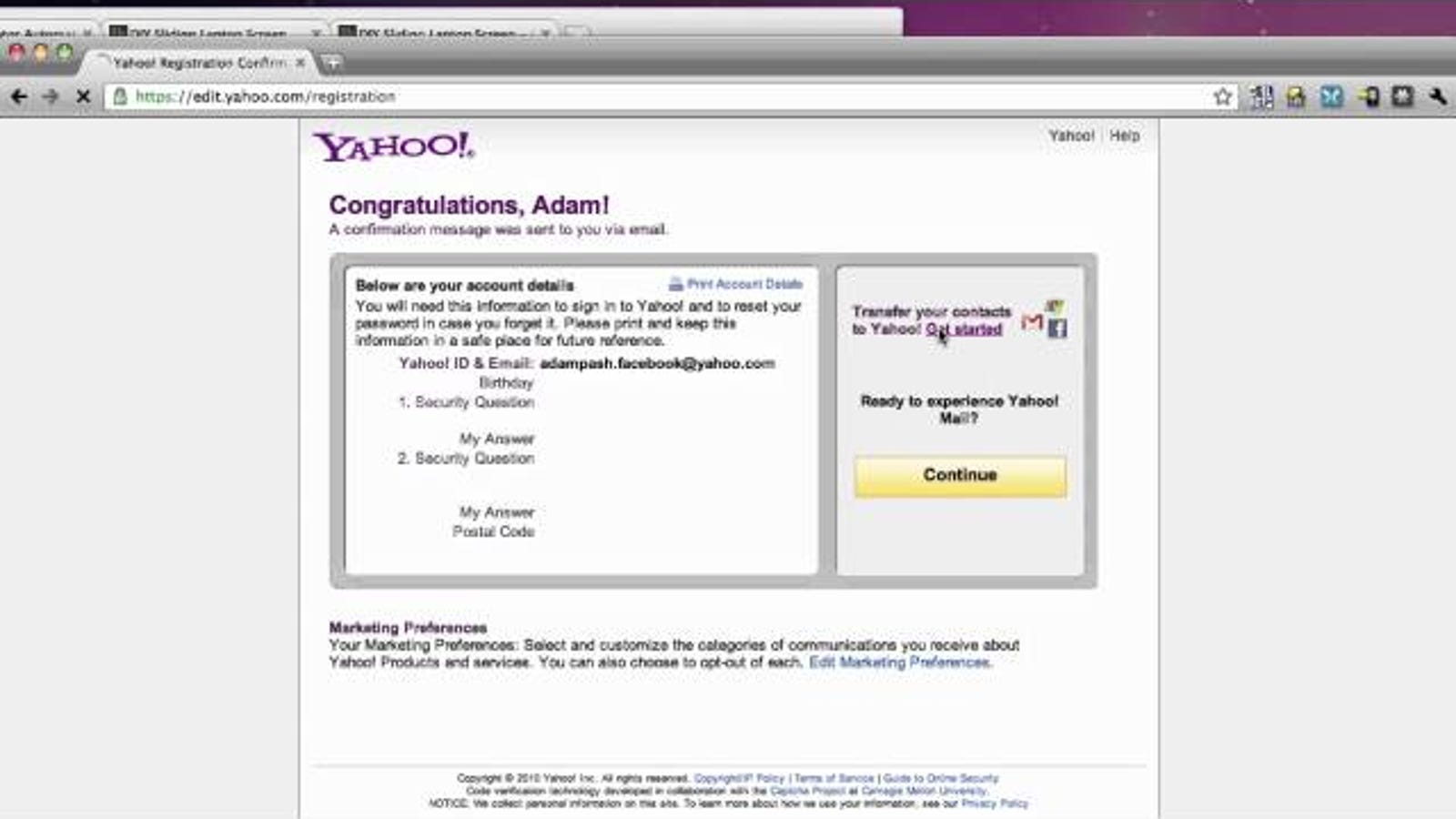 forgot my yahoo mail password and security question