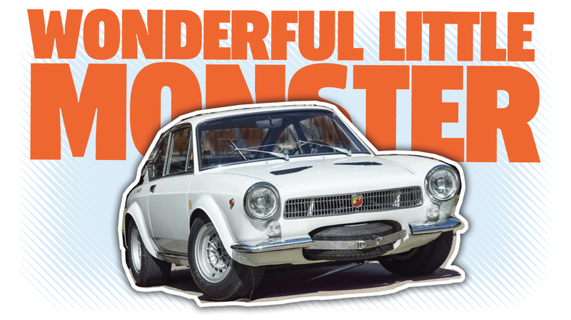 Illustration for article titled This Fantastic Little Abarth Had The Cleverest Spare Tire Placement Ever And Everything Else Is Great, Too