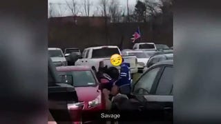 Bills Fans Hump Between Cars [NSFW]