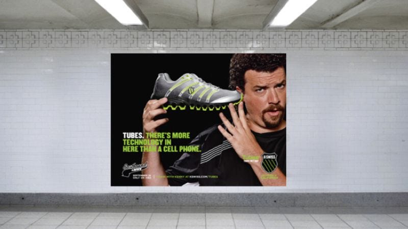 Illustration for article titled K-Swiss enlists Eastbound And Down's Kenny Powers to sell some fucking shoes
