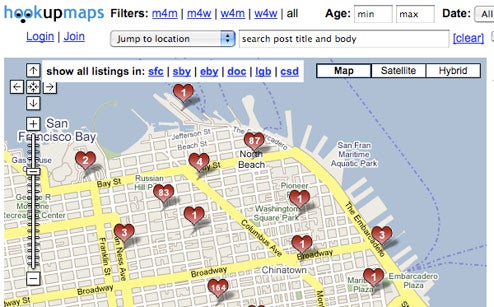 Plot Casual Encounters with Hookupmaps