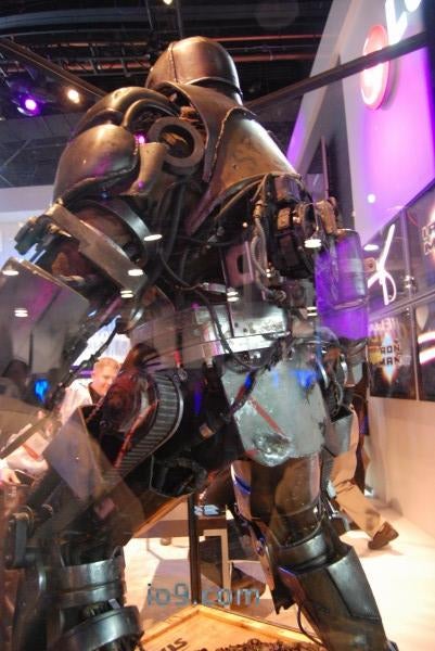 Shiny, Scary Iron Man Suit at CES