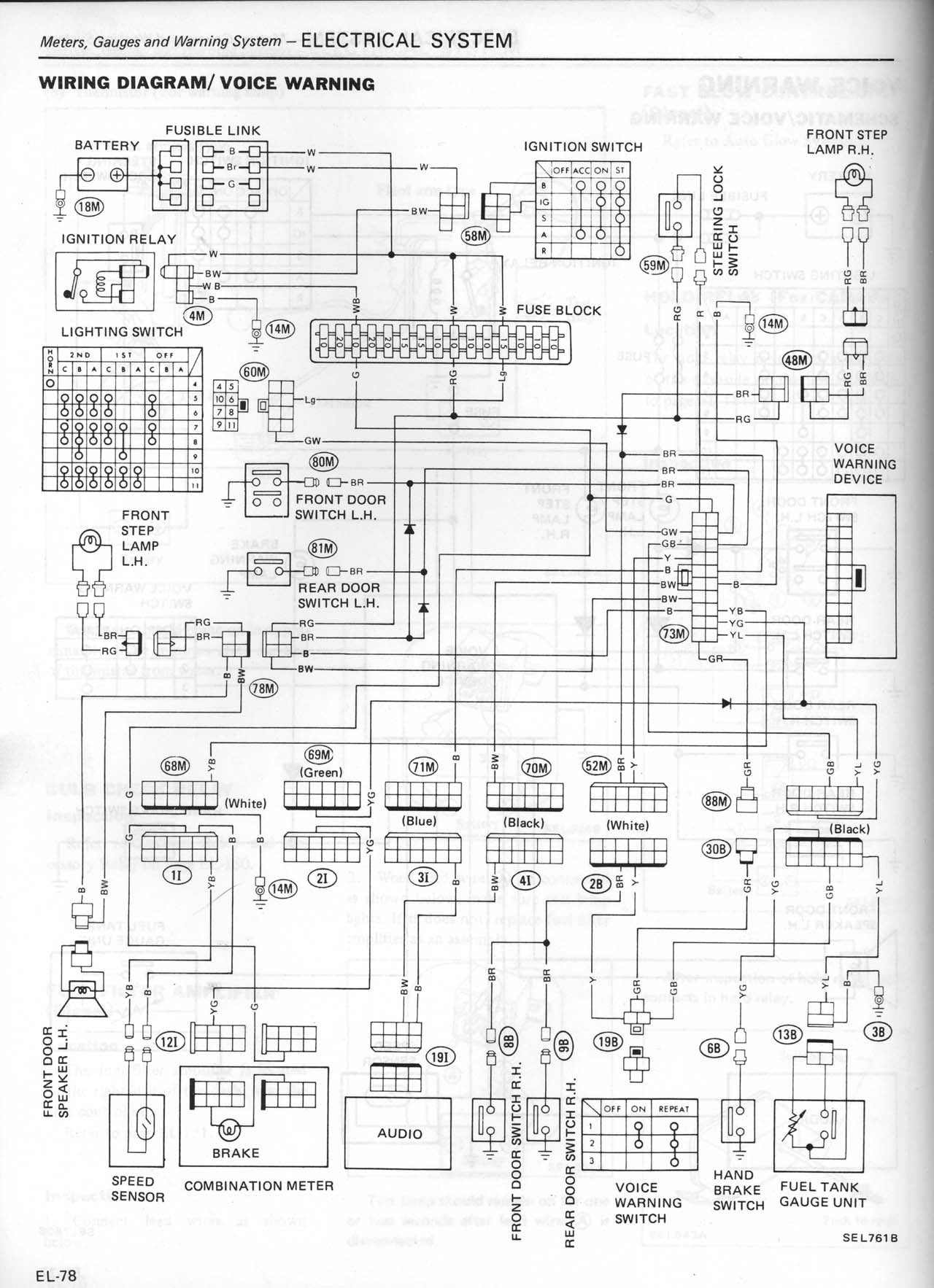 1982 Datsun Voice Warning Box Used Tiny Phonograph Record, Just Like ...