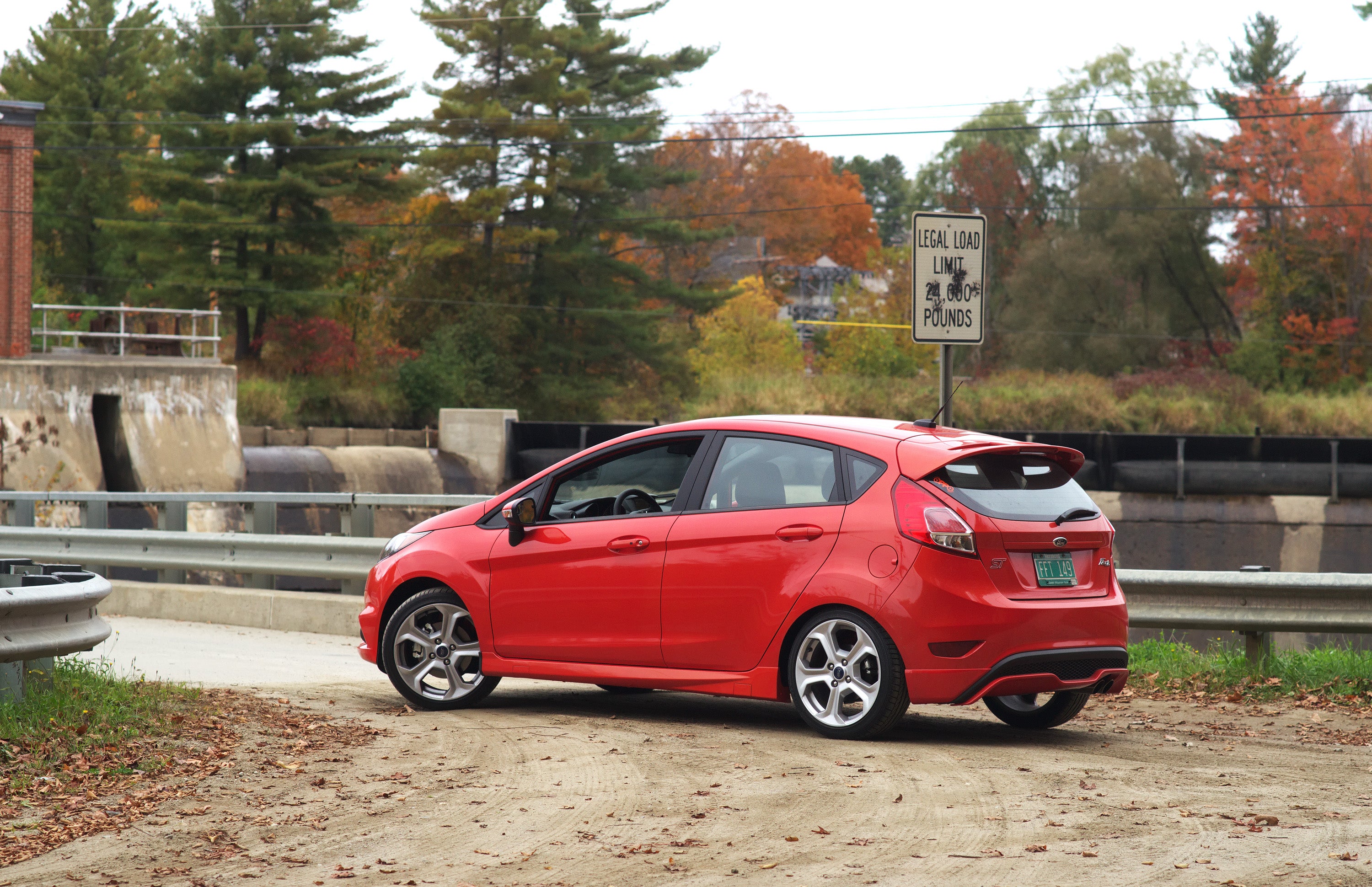 Molten Orange Fiesta ST + Fall Foliage ;)