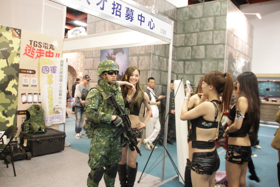 Taiwan's Military Scouts Recruits at Game Expo
