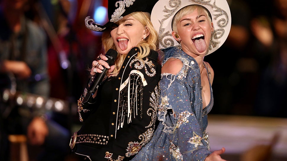 Madonna's Tongue Guest-Stars about Miley's Twerk-Filled Unplugged Special