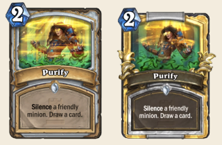 blizzard hearthstone priest purify