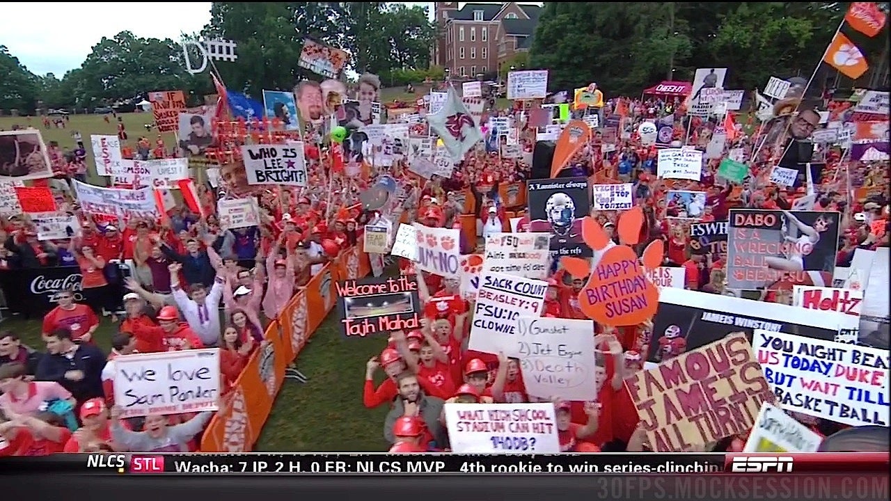 Man, College Was Awesome: Your Clemson-FSU GameDay Sign Roundup